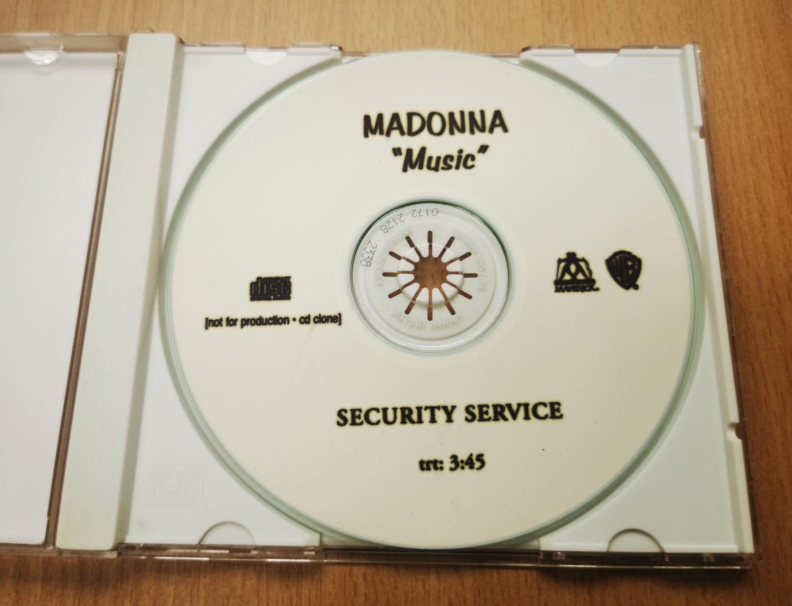 MADONNA CD Music 1 Track Pre-production 'In-House' REFERENCE CD PROMO V Rare