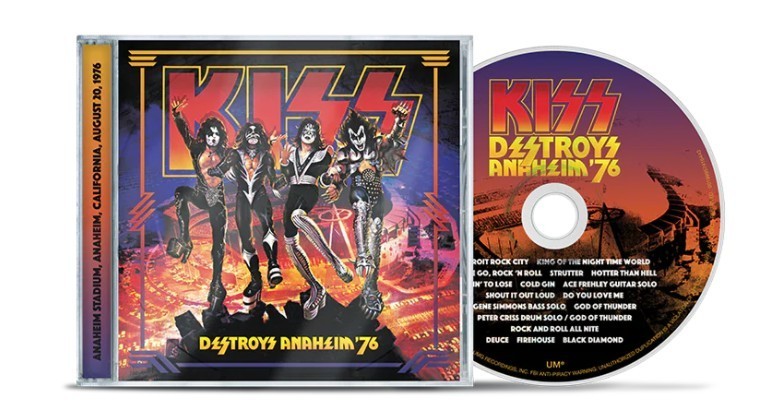 KISS Destroys Anaheim '76 live new mix preorder 8/25/26