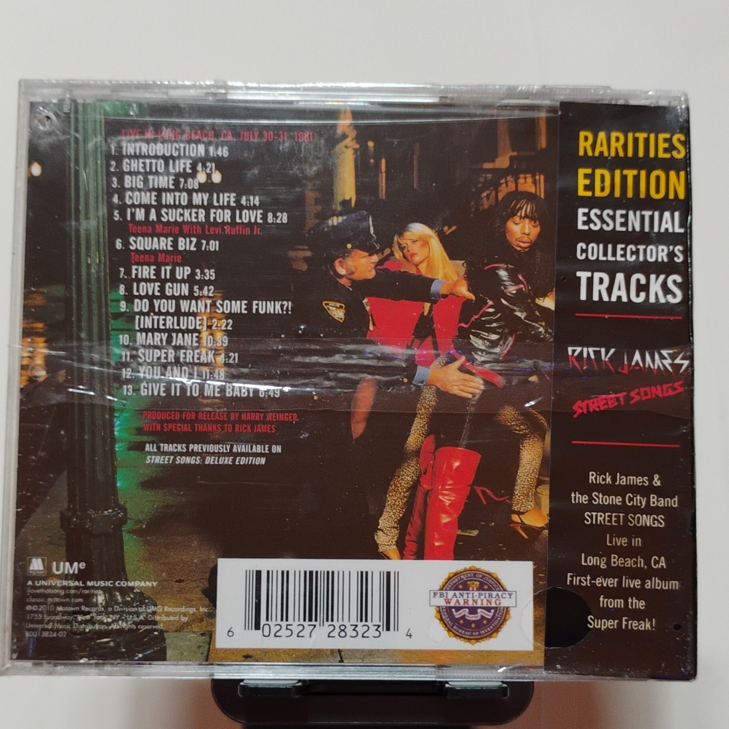 Rick James Street Songs Rarities Edition CD 2016 UMe Soul/R&B Album Jewel Case