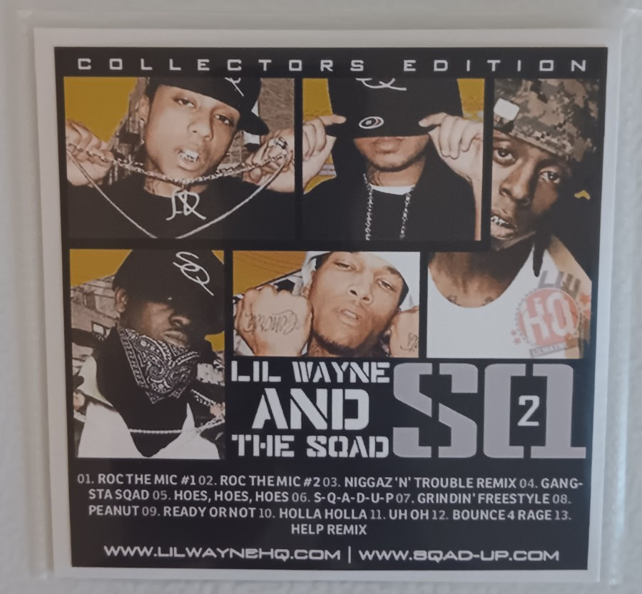 7 CD Lot Rap/Hip-Hop, Lil Wayne & The Squad - SQ 1-6 Collection [SEALED MIXTAPE]