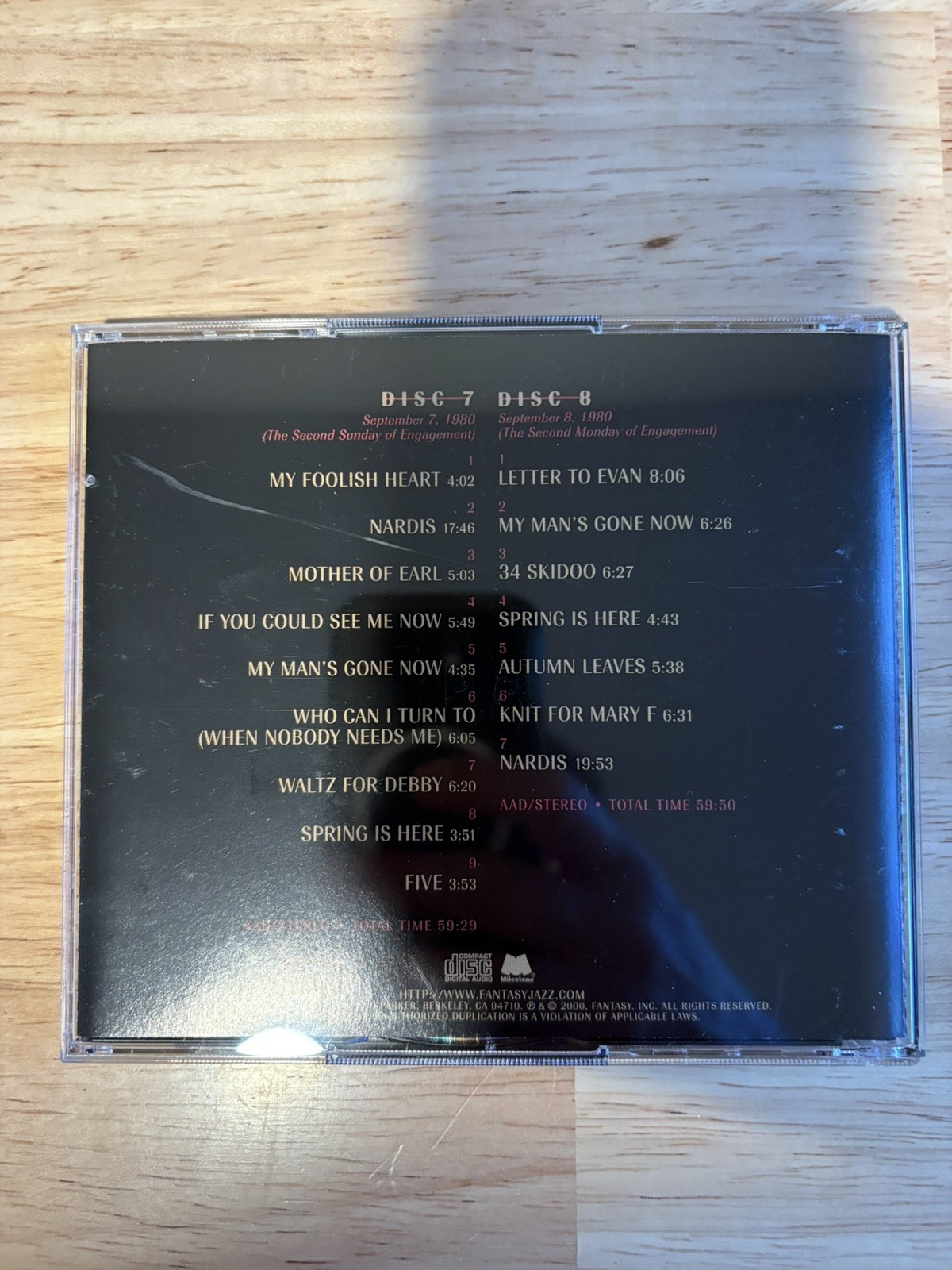 Bill Evans trio The Last Waltz: The Final Recordings (Set of 8 CD)