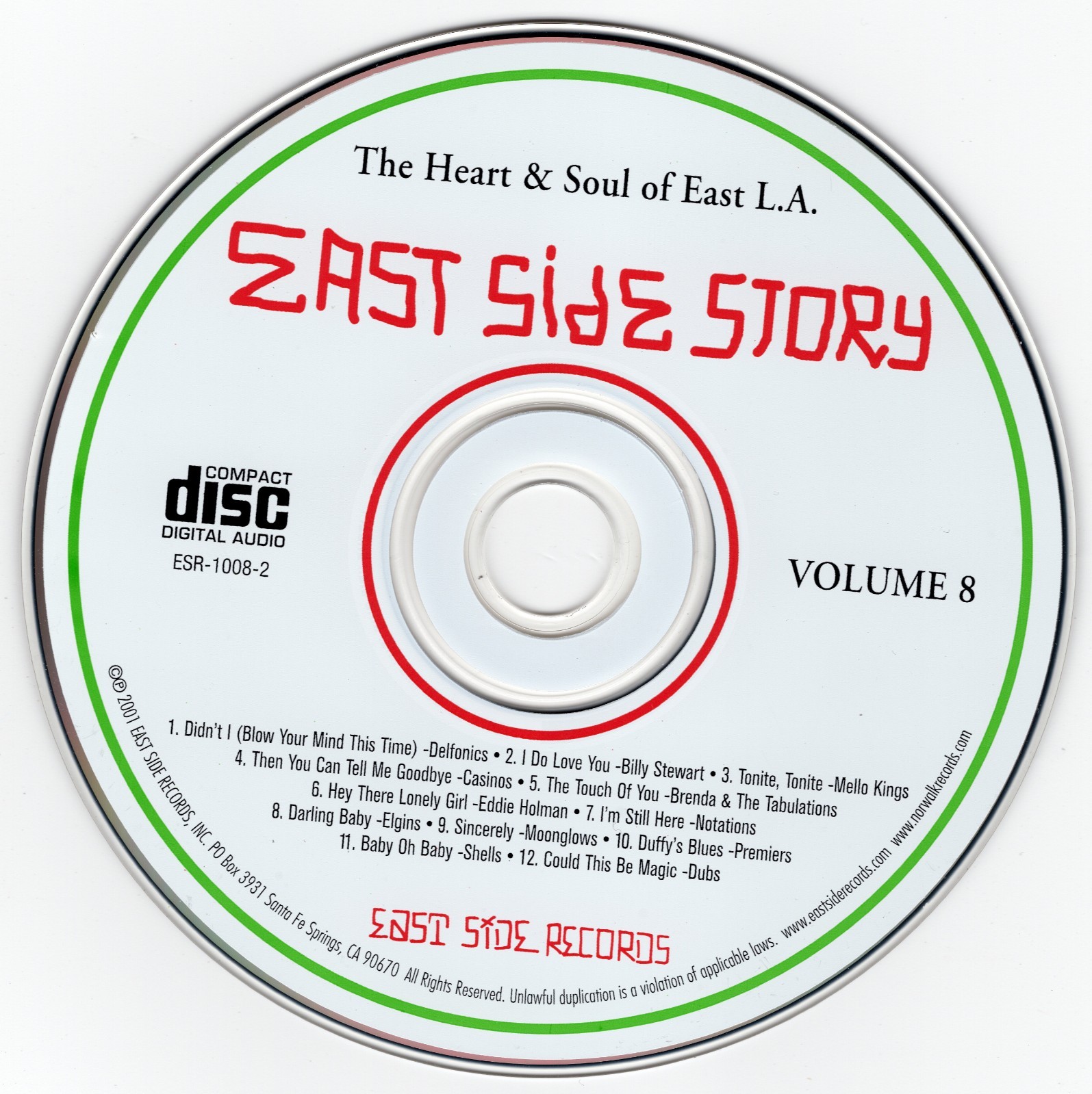 East Side Story (Volume 8) The Delfonics, Mello-Kings, Casinos, Elgins & Dubs