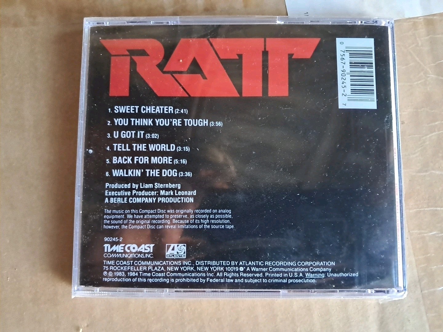 Ratt [EP] Ratt CD, Jul-1991, Atlantic 6 Tracks Time Coast SEALED Free Shipping