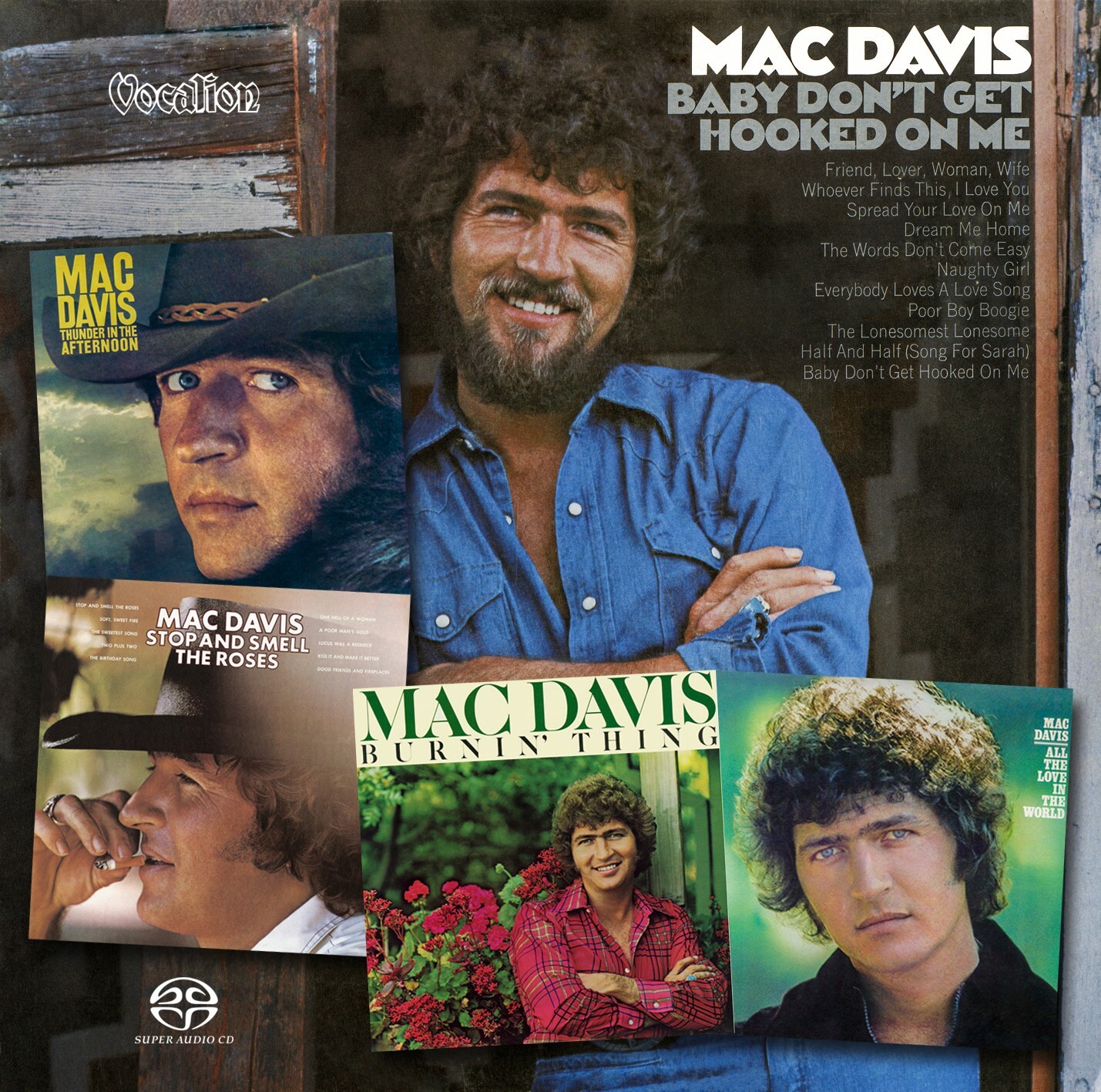 Mac Davis • Baby Don't Get Hooked on Me, Stop and Smell the Roses 5 on 2 SACD