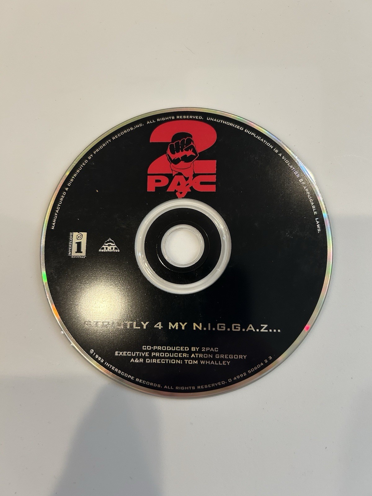 2Pac - Strictly 4 My N.I.G.G.A.Z... CD 1993 Interscope Records 4992 50604 2 3