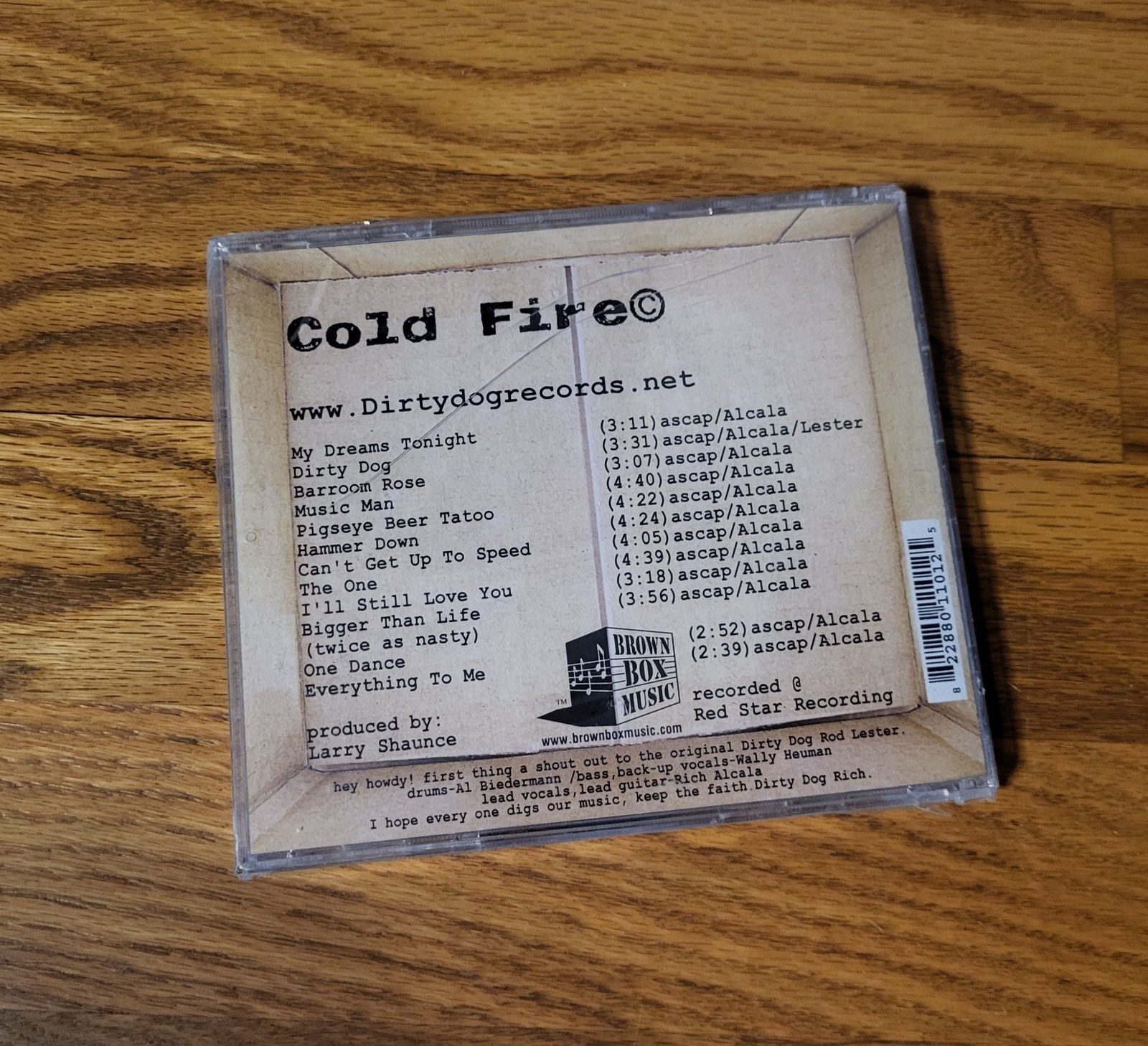 NEW Cold Fire My Dreams Tonight CD Brown Box Music 2005 Album Dirty Dog Records