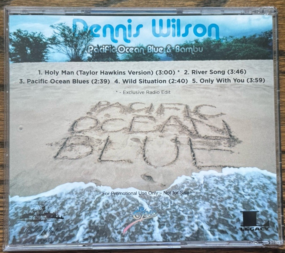 Dennis Wilson - Pacific Ocean Blue and Bambu Radio Sampler Epic Legacy promo CD