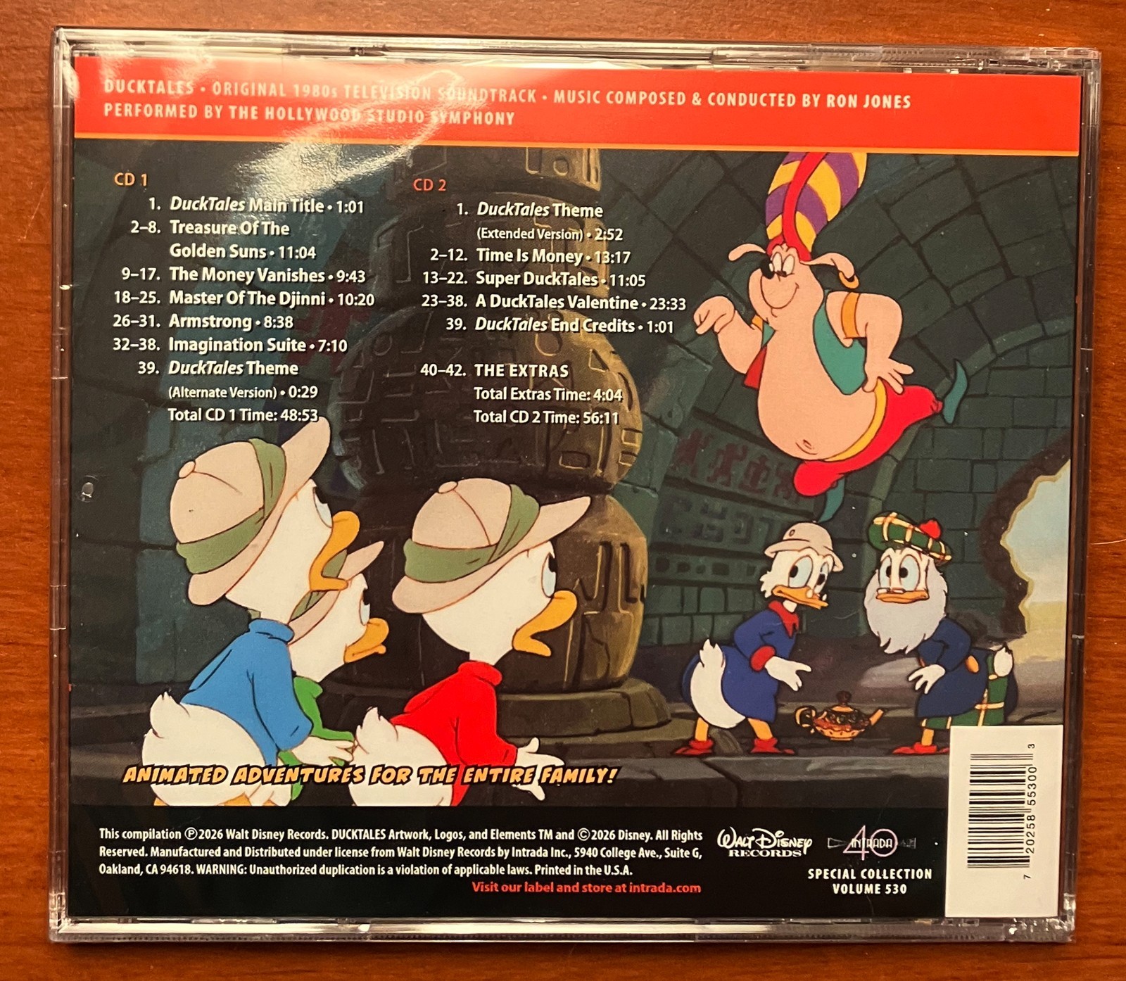 DuckTales Original 1980s Television Soundtrack - Composed by Ron Jones - (2 CDs)