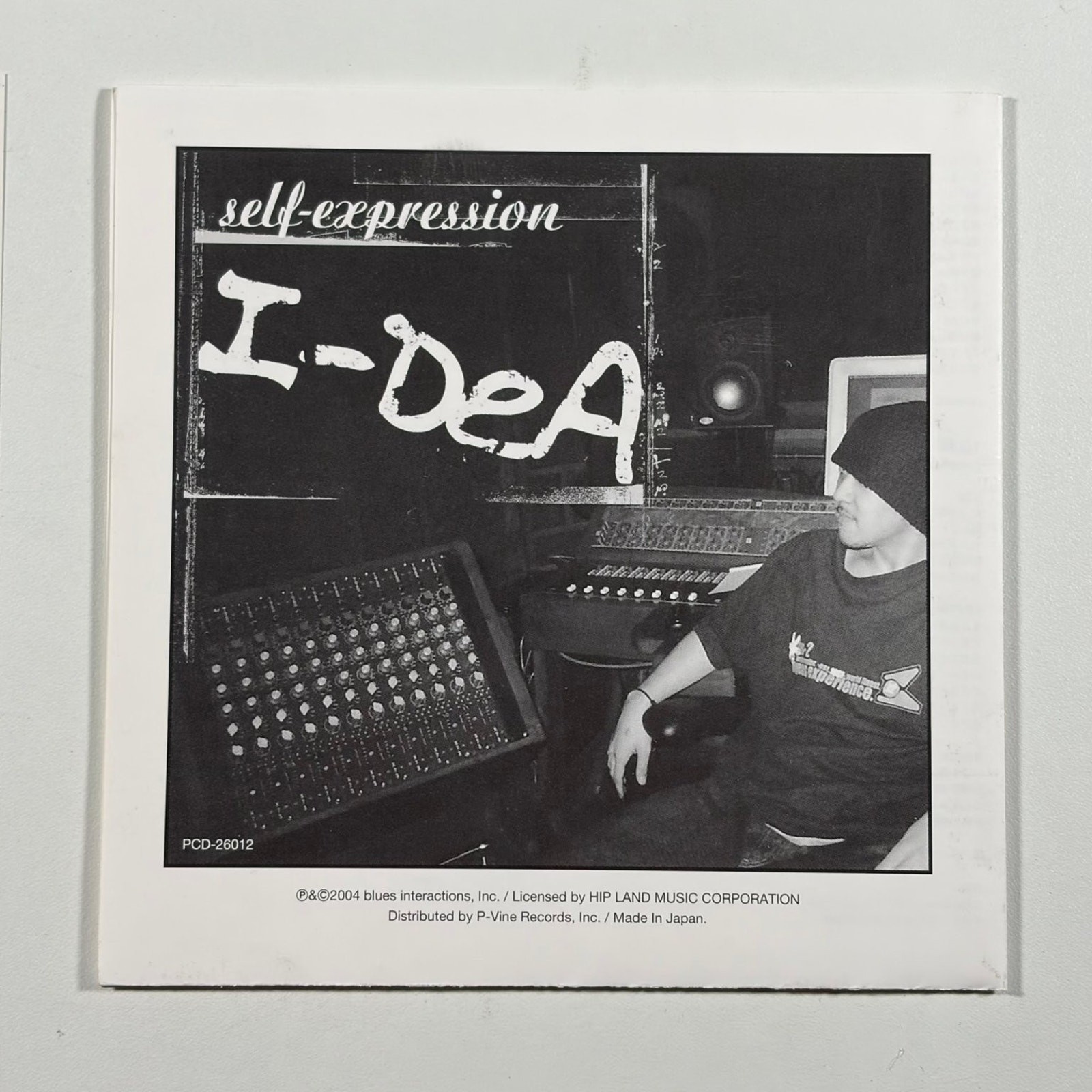 I-DeA – self-expression CD 2004 Japanese Hip Hop Rap P-Vine Records