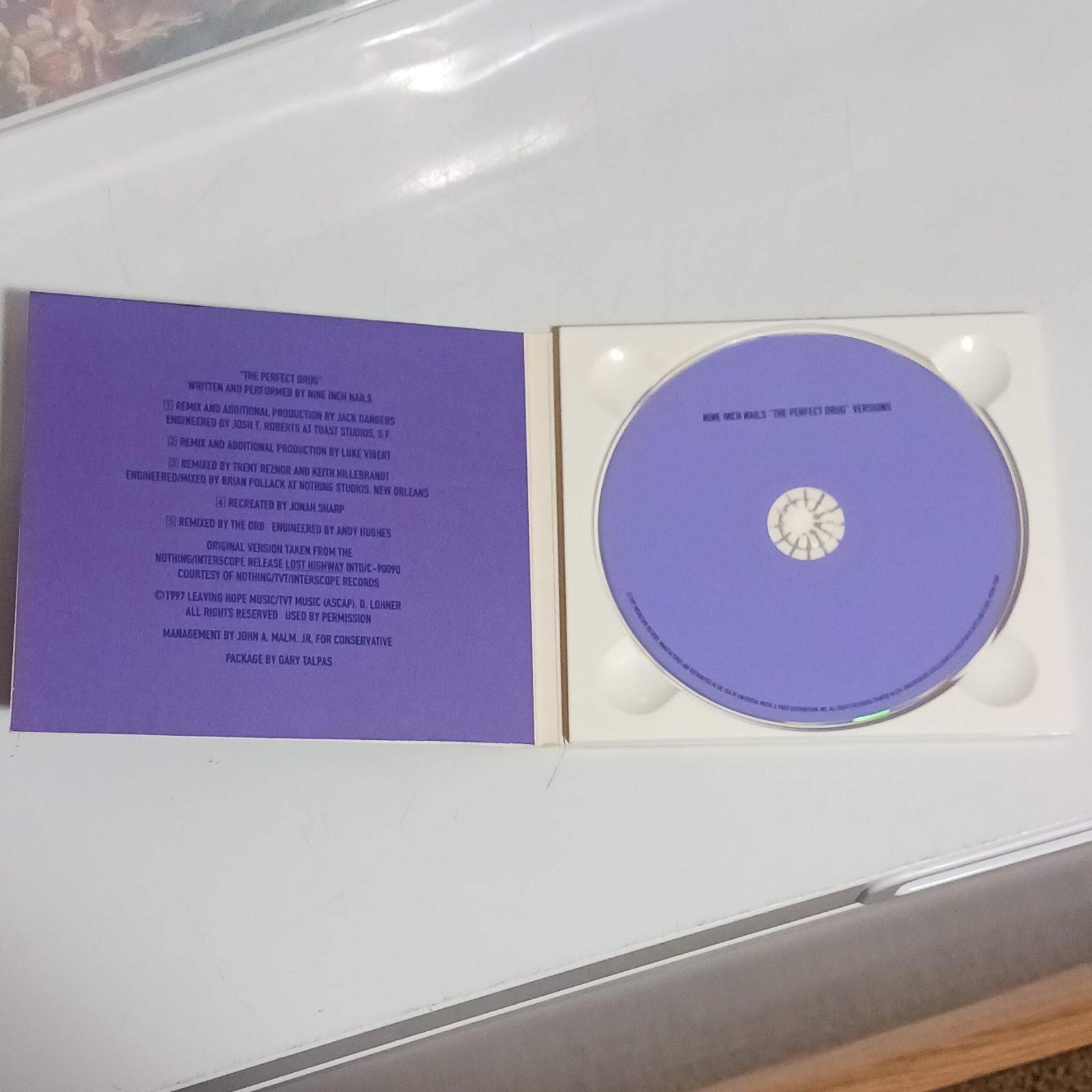 Nine Inch Nails The Perfect Drug (Versions) Industrial CD Single 1997 Nothing