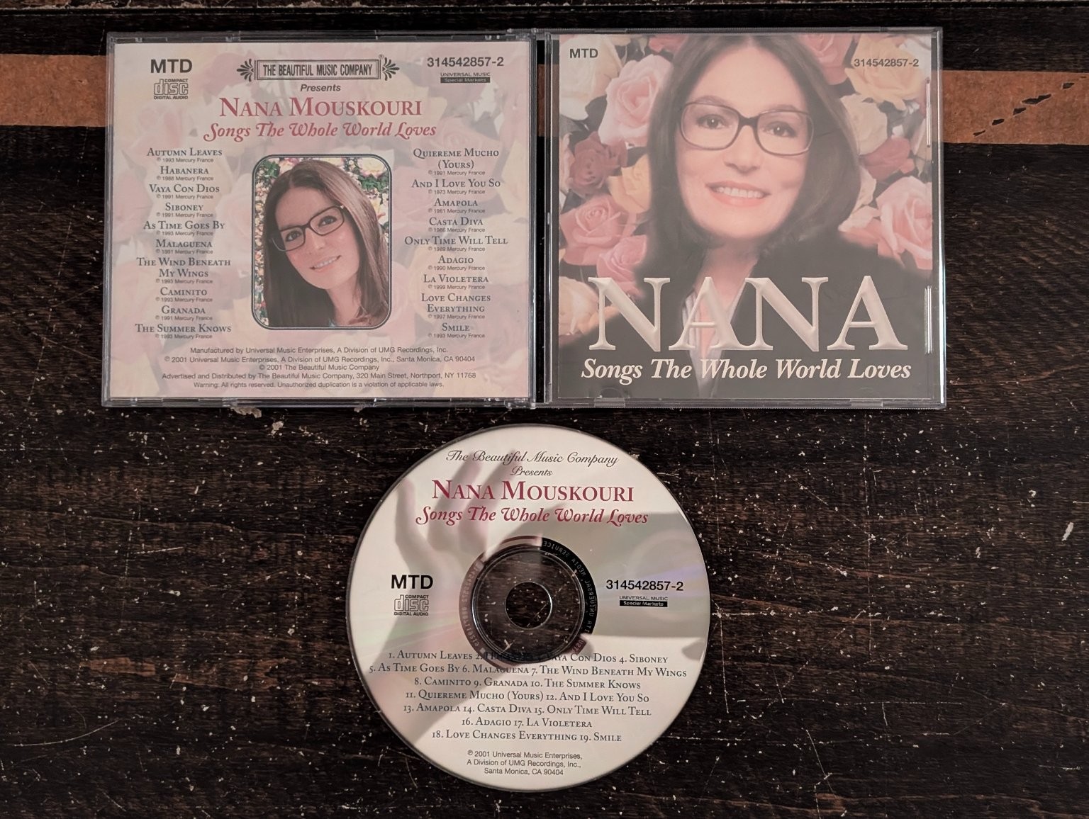 Nana Mouskouri – Songs The Whole World Loves CD 2001 Easy Listening Pop Vocal