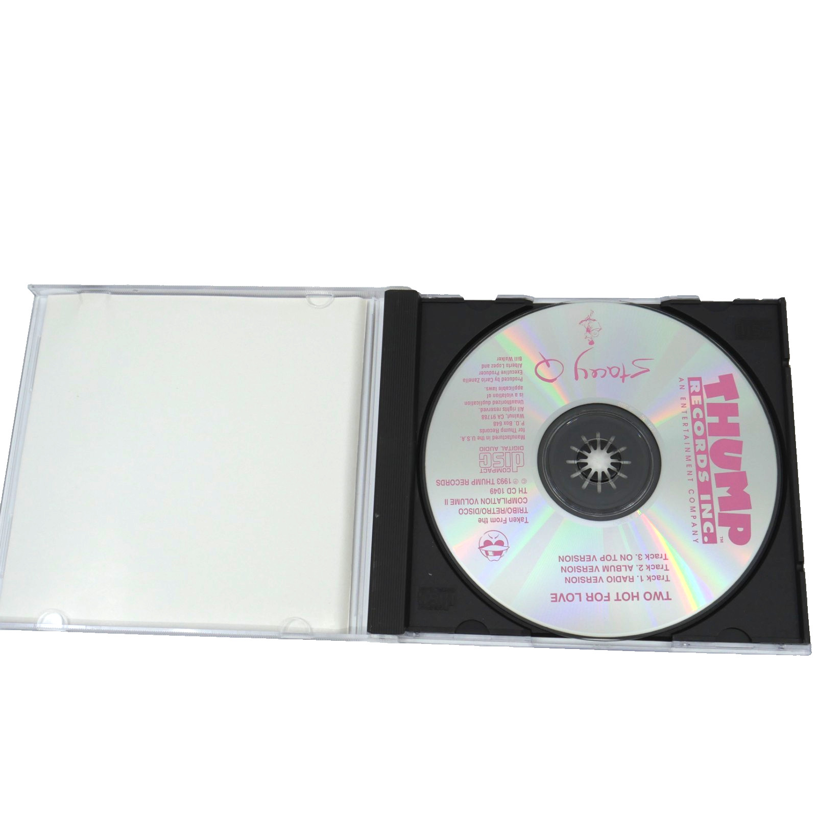 Stacey Q Two Hot for Love CD Maxi Single 1993 Thump Records Rare HTF