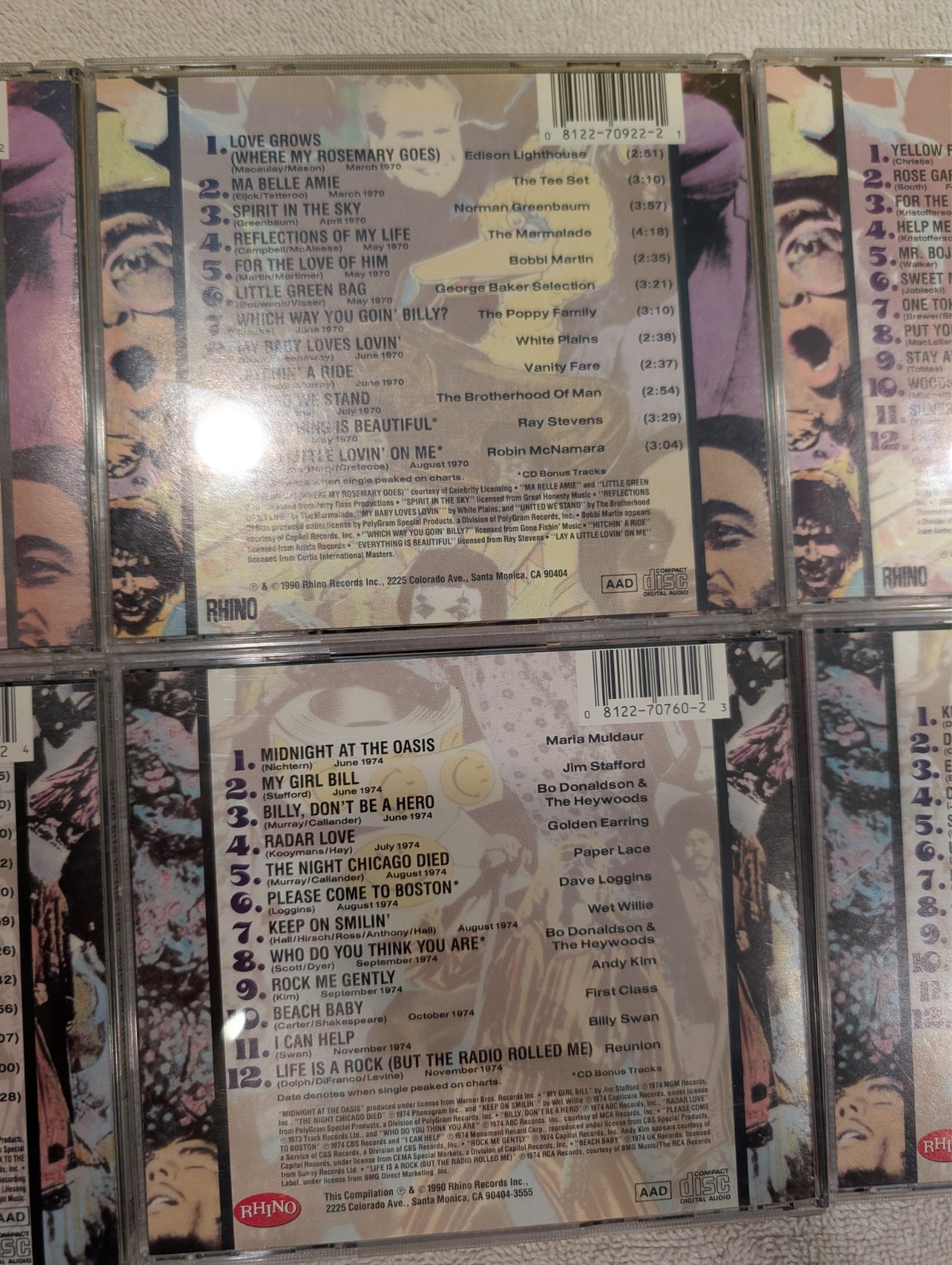 Super Hits of the 70s Have a Nice Day Vol 1 2 4 9 13 14 - 6 CD Lot Pilot 10cc