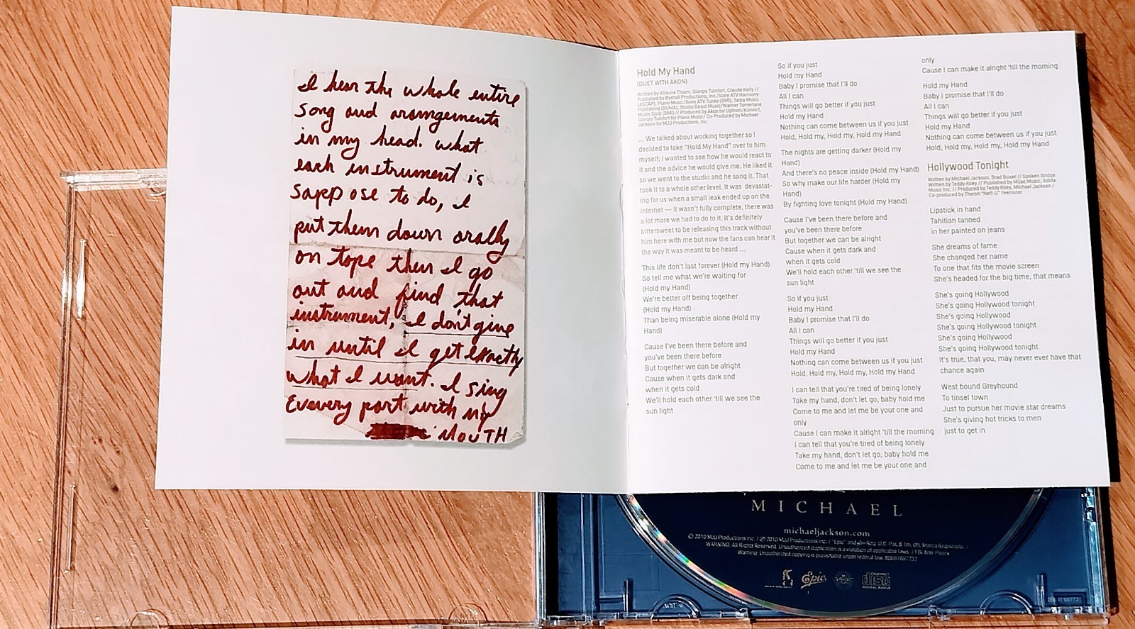Michael Jackson Michael Epic 88697 667732 Previously Unreleased Material
