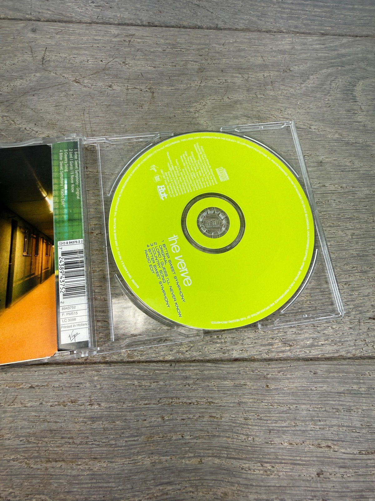 The Verve CD Bitter Sweet Symphony Single 1997 Britpop Alt Rock Multicolor