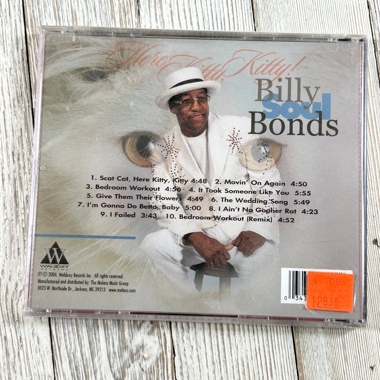 Billy Soul Bonds – Here Kitty, Kitty! CD 2006 Southern Soul R&B Waldoxy