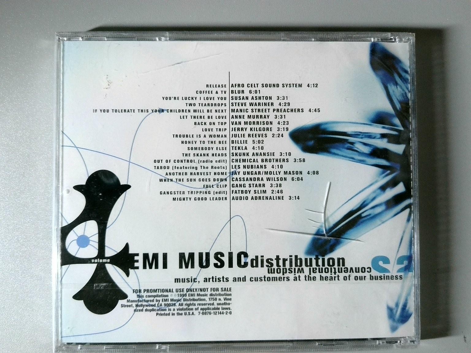 EMI Music Distribution Sampler CD 1999 Promo Compilation Various Artists cracked