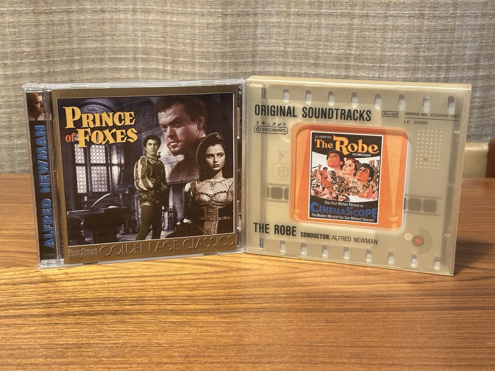 Alfred Newman Film Score Soundtrack CD Lot - Prince of Foxes & The Robe