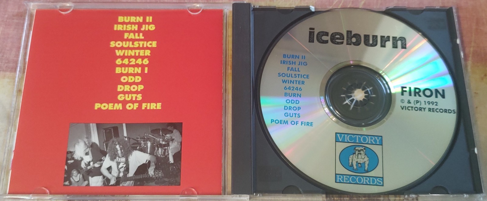 Iceburn - Firon - 1992 VICTORY RECS VR08CD - MINT UTAH HARDCORE AGENT ORANGE JFA