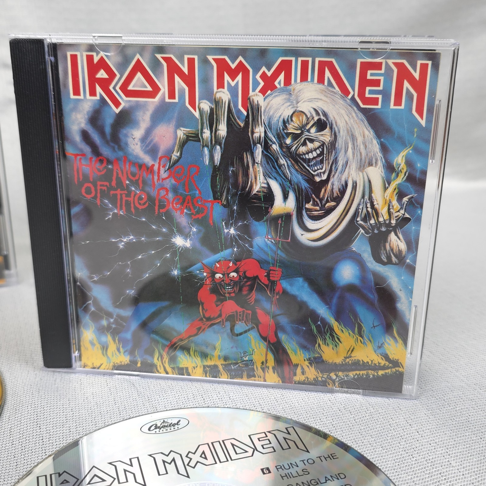 Iron Maiden CD Lot - Early Print Number Of The Beast 1982 Capitol, Piece Of Mind