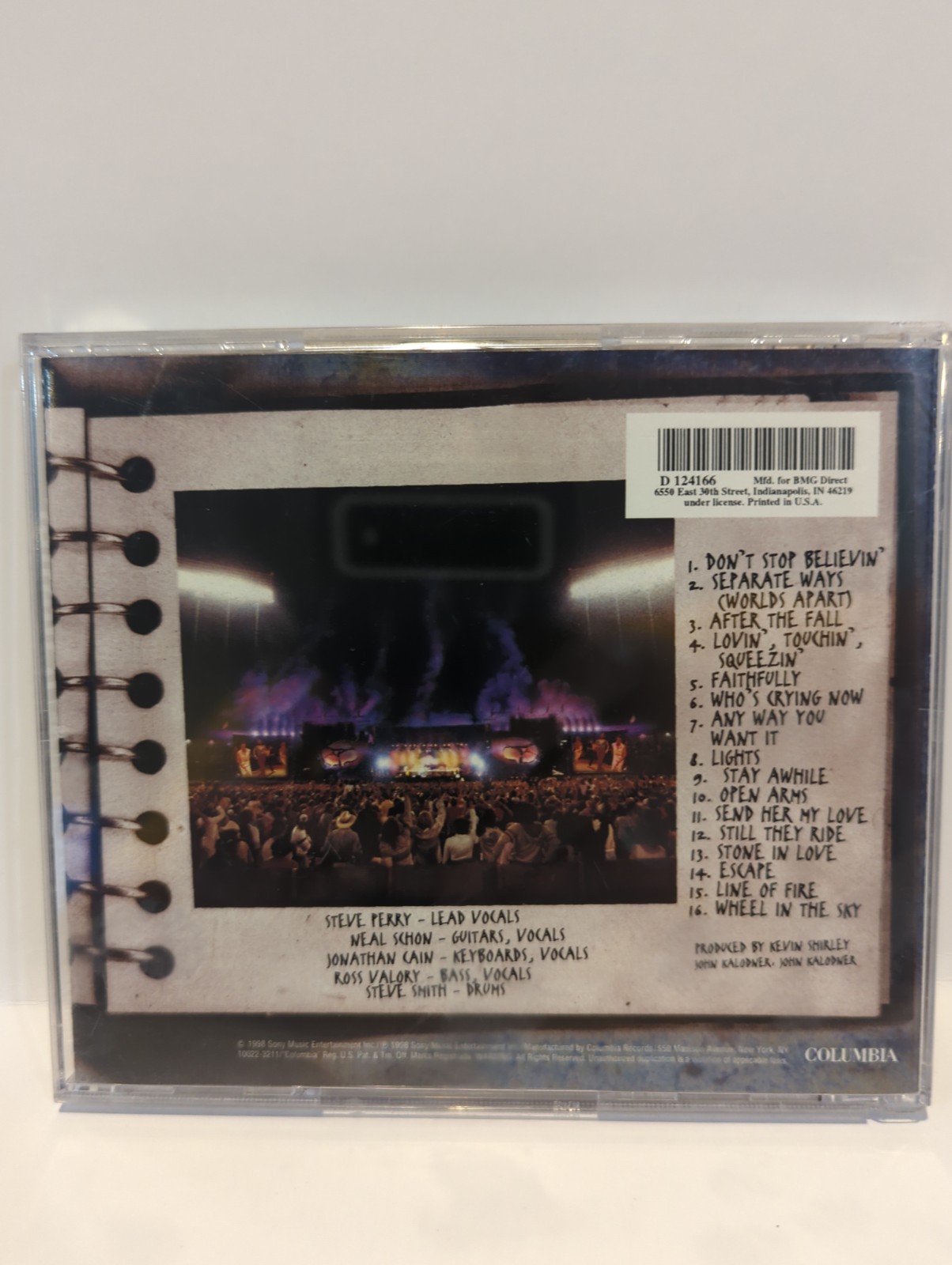 JOURNEY - Greatest Hits Live (CD, Mar-1998) Columbia CK 69139