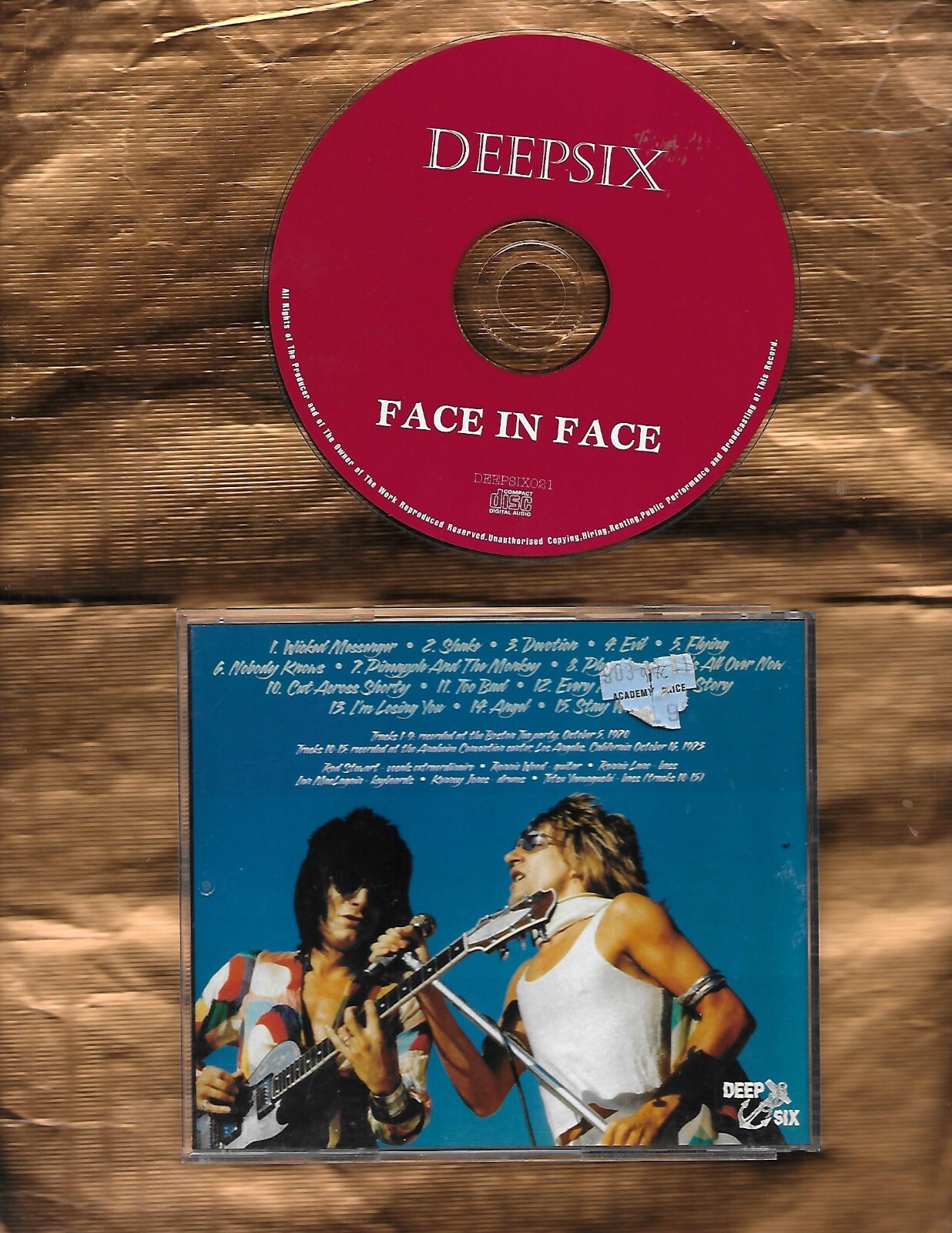 Five Guys Walk Into A Bar Faces (4) CD Rhino Rod Stewart Ronnie Wood FL BW