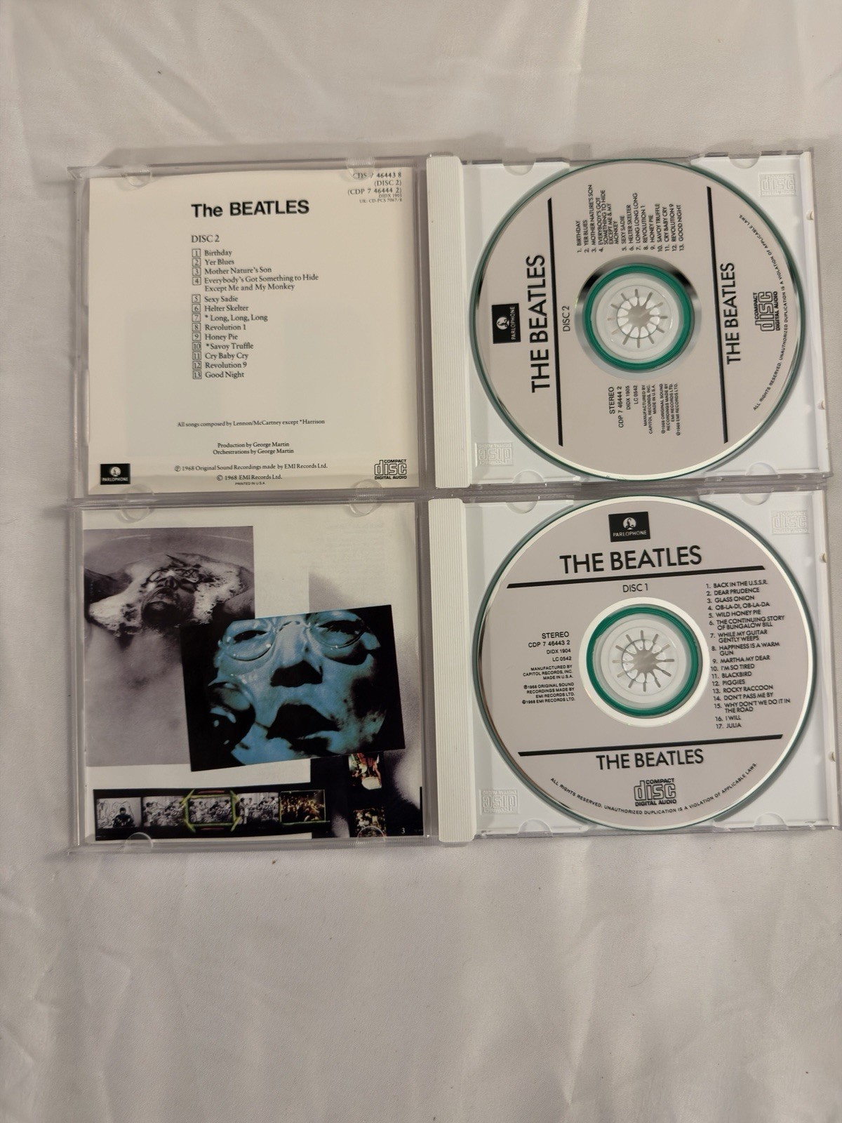 2-disc CD set of The Beatles' "White Album” CDP 7 46443 2