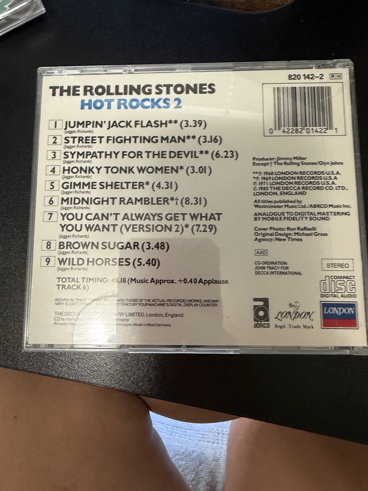 Rolling Stones Hot Rocks 1 & 2 West Germany London 2 CD Lot VG+