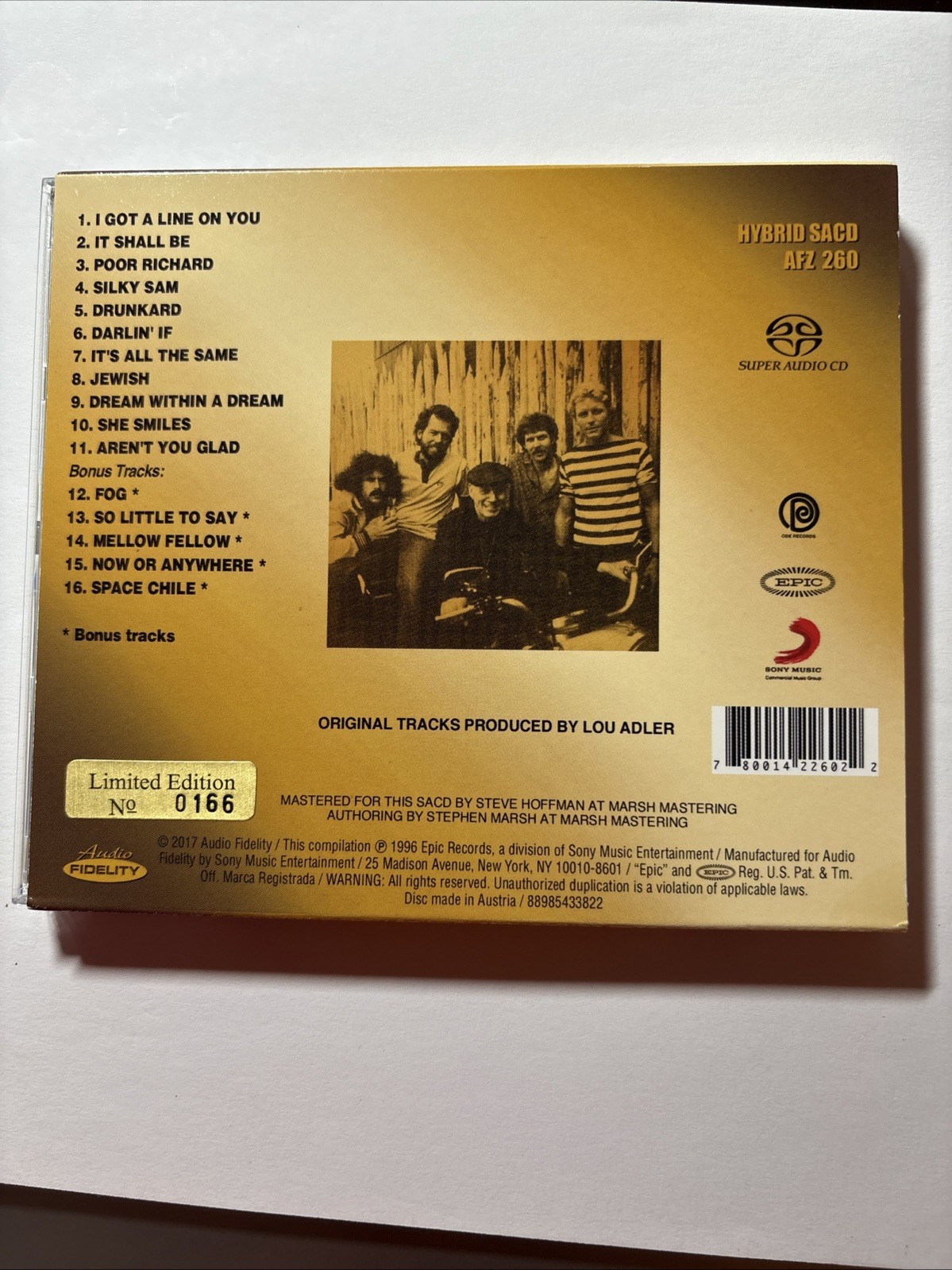 The Family That Plays Together Spirit AFZ – 260 Audio Fidelity CD