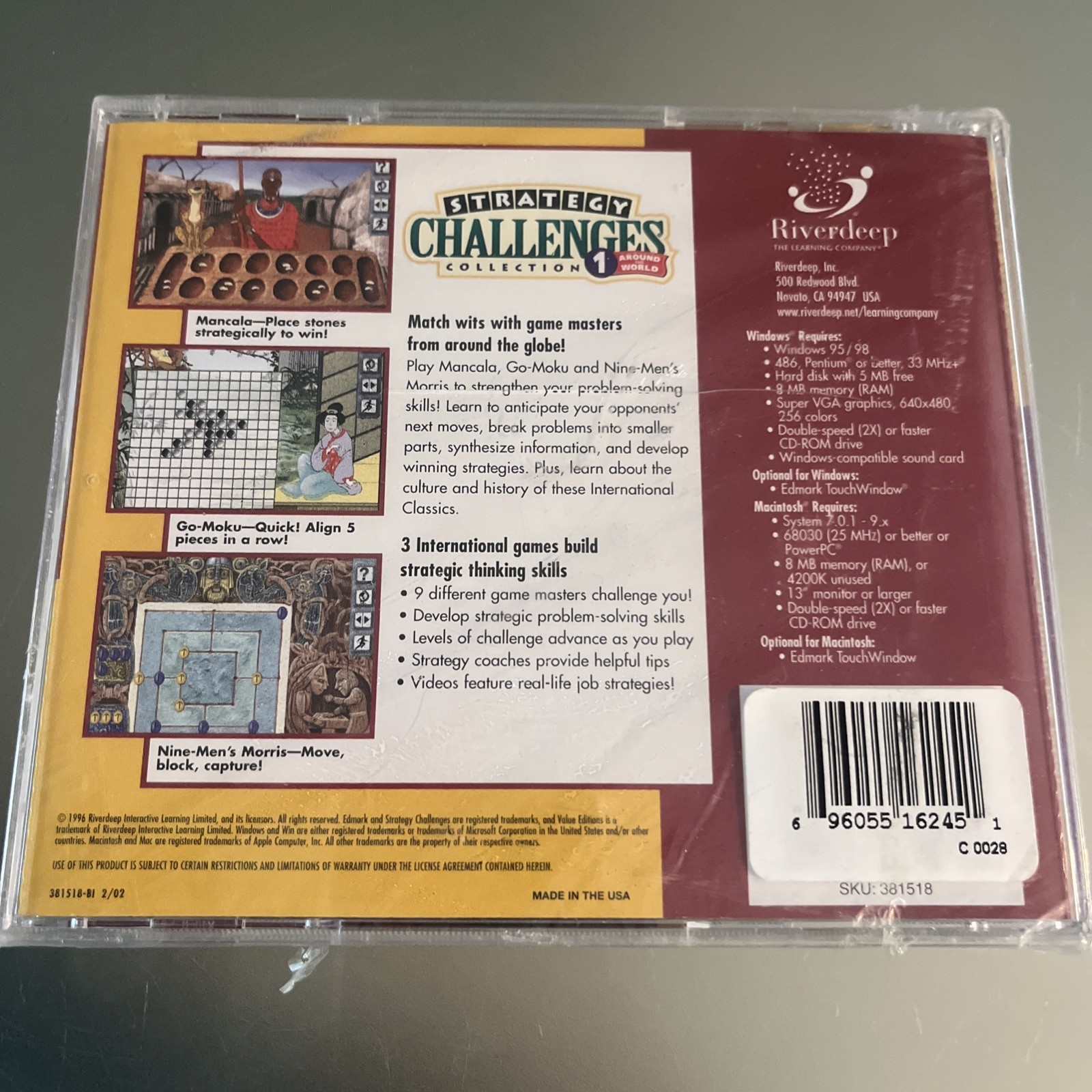 NEW Strategy Challenges Collection 1 Around the World CD-ROM PC Mac Education