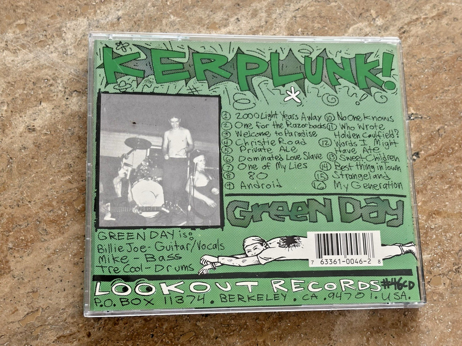 Kerplunk by Green Day (CD, 1991) Look Out Records Punk Rock FFS/tracking