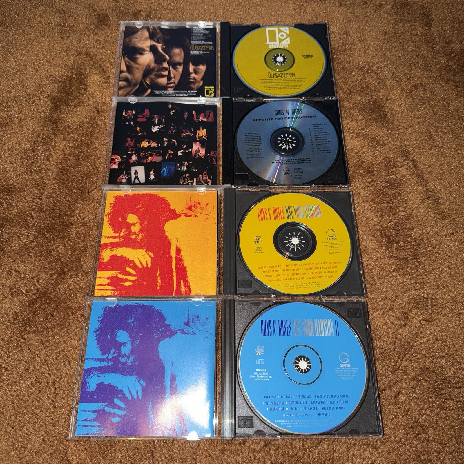 Guns N Roses CD Lot Appetite Use Your Illusion I II The Doors