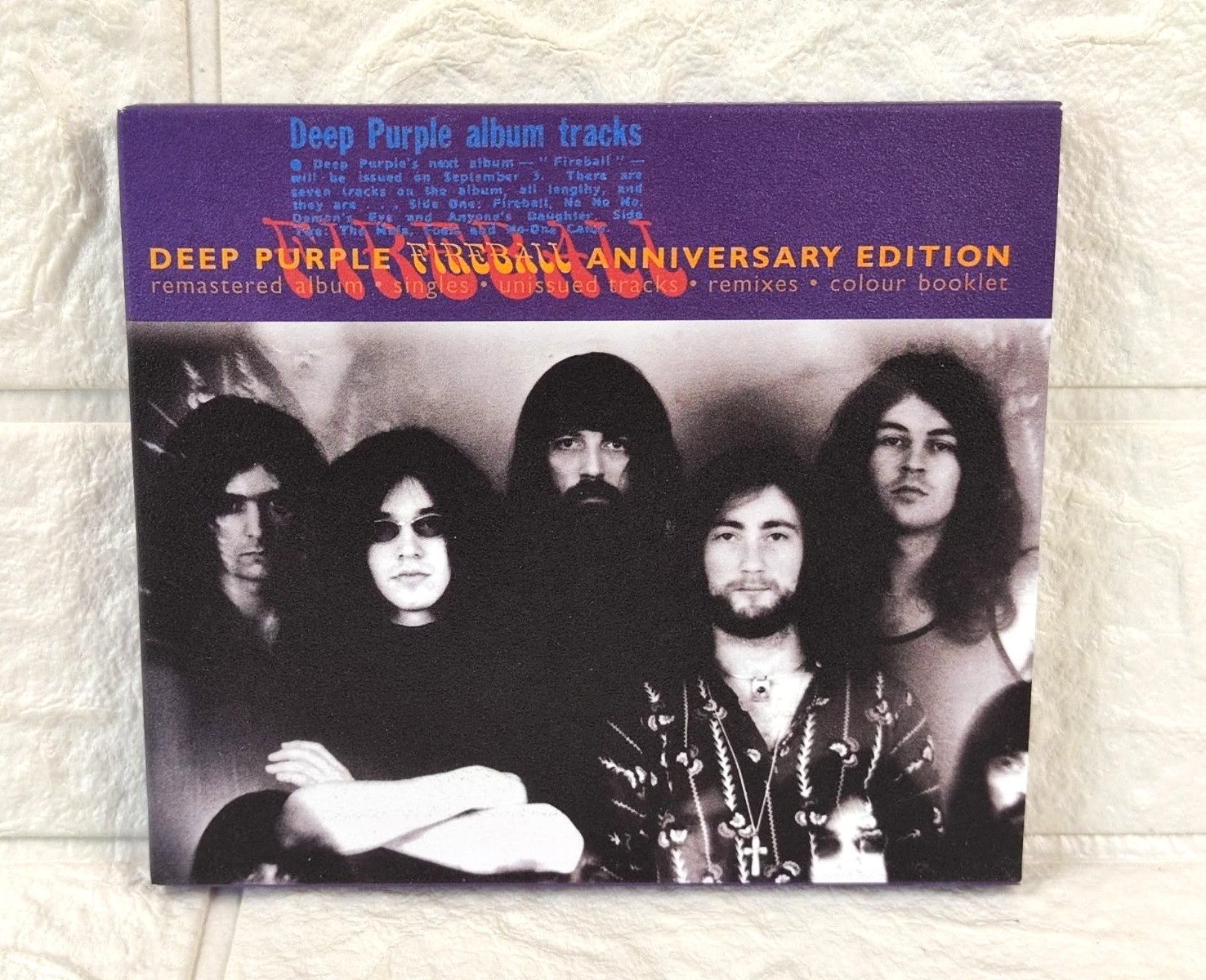 A commemorative CD edition of Deep Purple's "Fireball" 25th Anniversary Edition