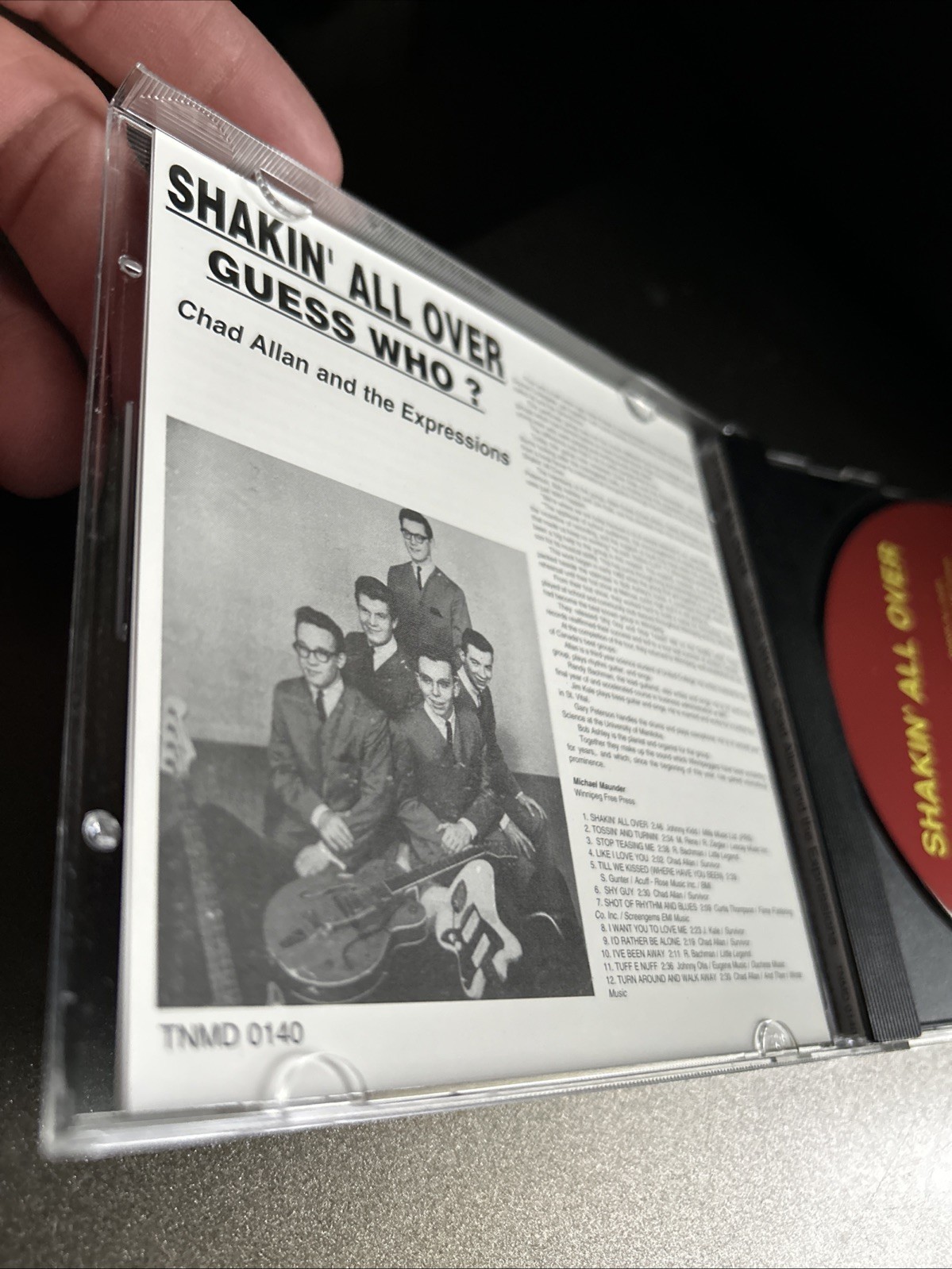 Chad Allan & The Expressions - Shakin' All Over - Guess Who? (CD 1997) In Mint C
