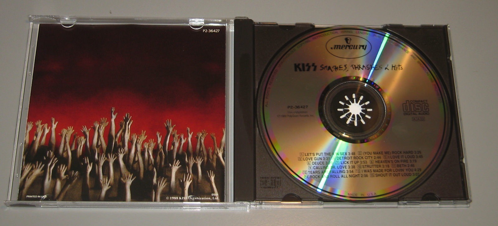 Kiss - Smashes, Thrashes & Hits (CD, 1988, Mercury) Gene Simmons Paul Stanley