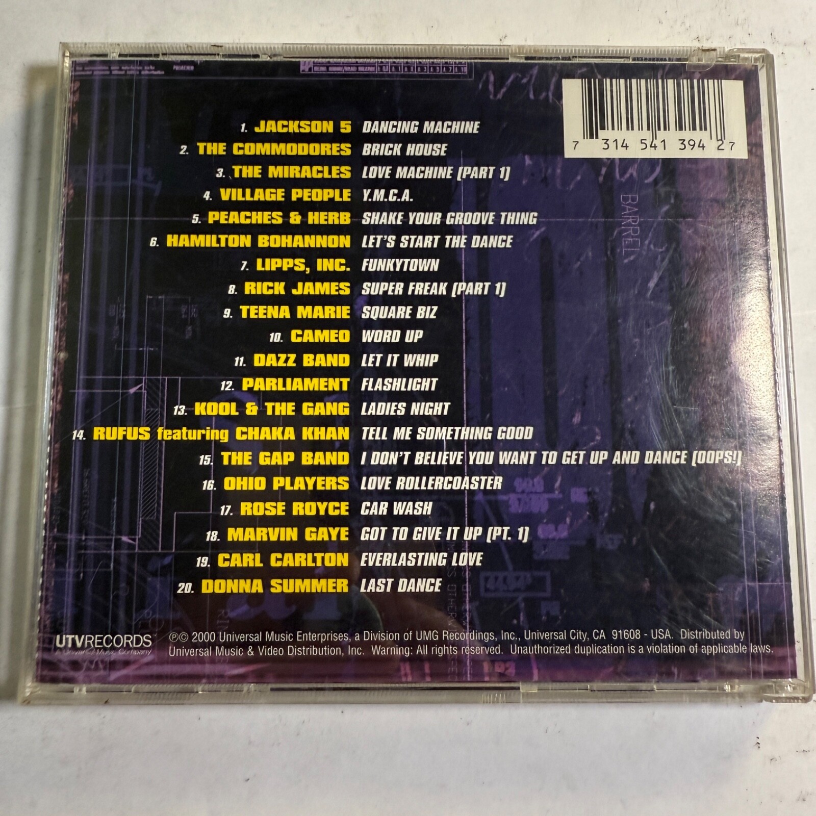 📀 Party Starter Level 1: The Classics CD 2000 UTV Records Funk Soul Disco Hits