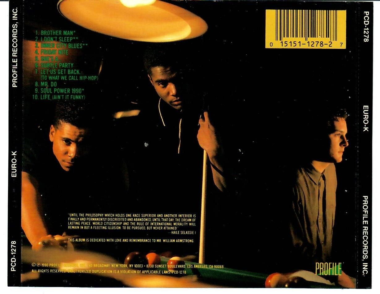 EURO-K Self Titled CD 1990 Profile SPON JETTA DARYL DEBARGE Original Release