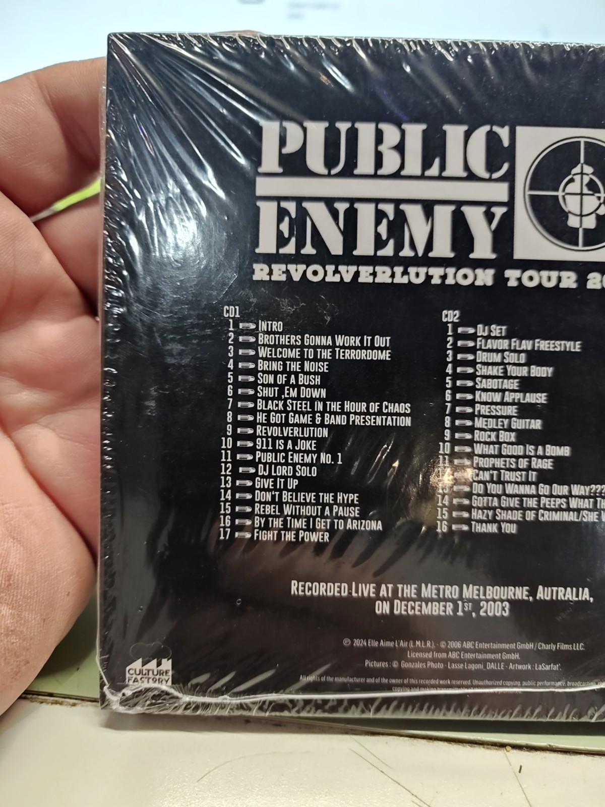 Public Enemy- Revolverlution Tour 2003 CD NEW Record Store Day 2024