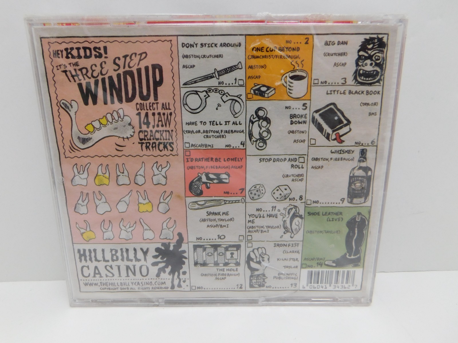 HILLBILLY CASINO No.2 Three Step Windup CD 2008 RARE Rockabilly Psychobilly