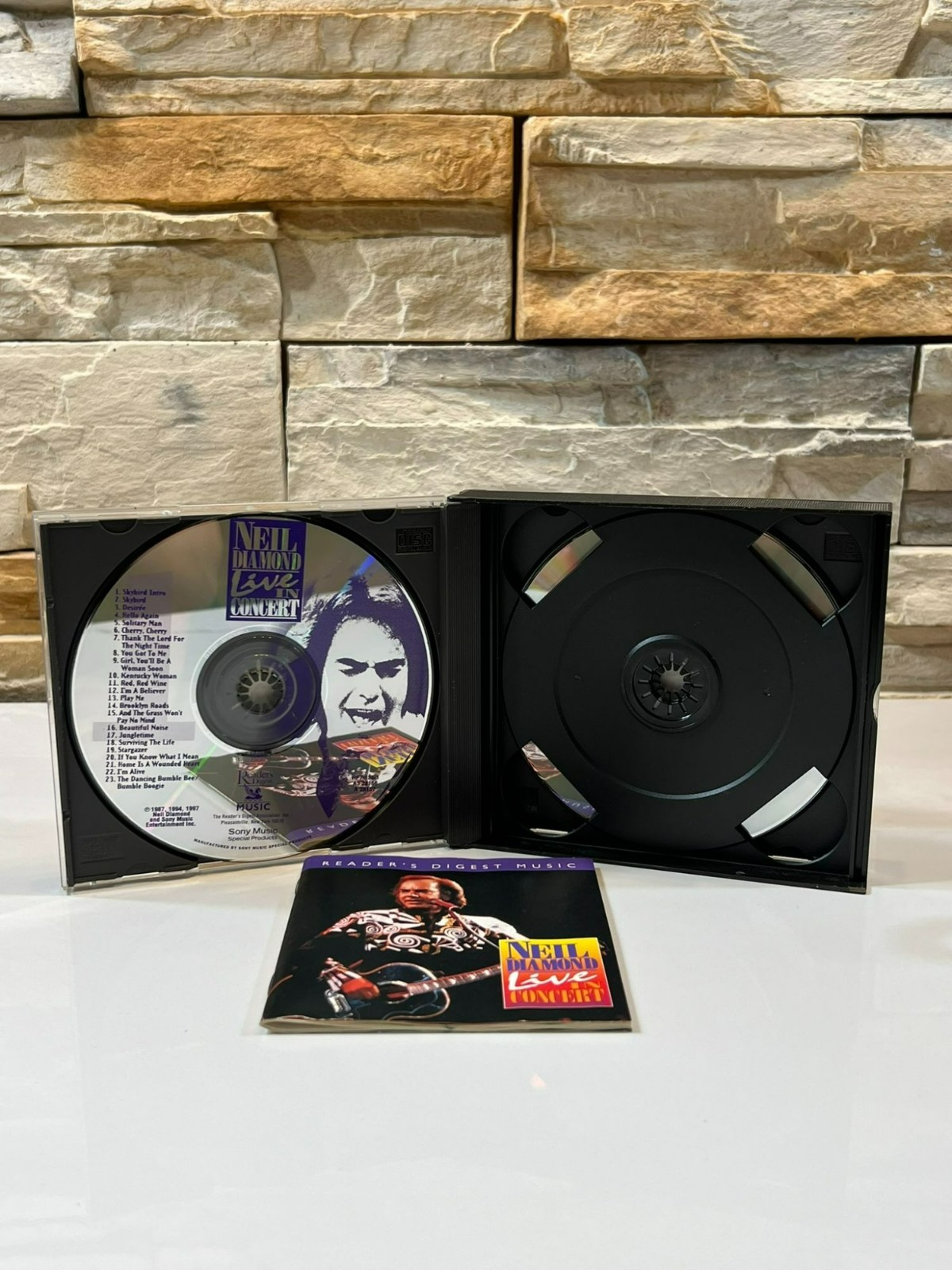 Neil Diamond Live in Concert Pop Rock 1997 Skybird Intro 3 CD Live Album Set