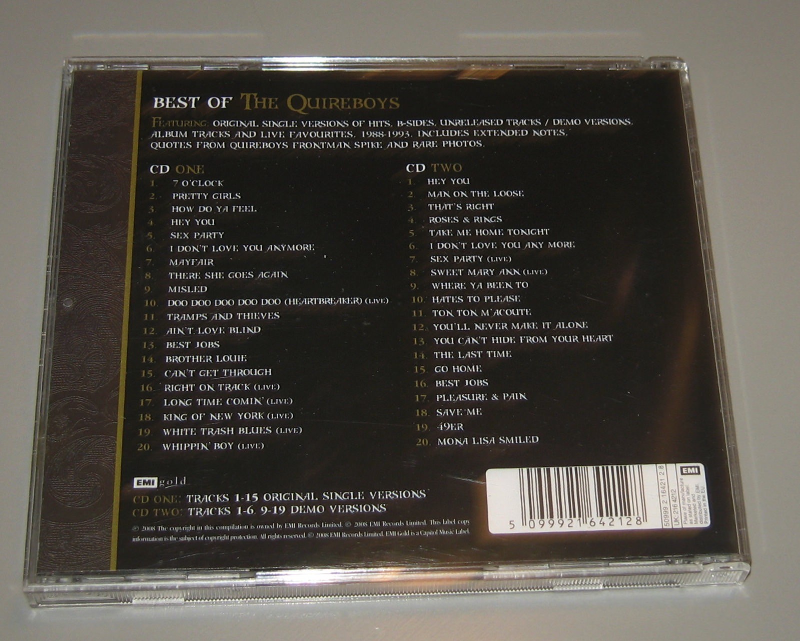 The Quireboys - Best Of The Quireboys (CD, 2008, 2 Discs, EMI Records (UK))