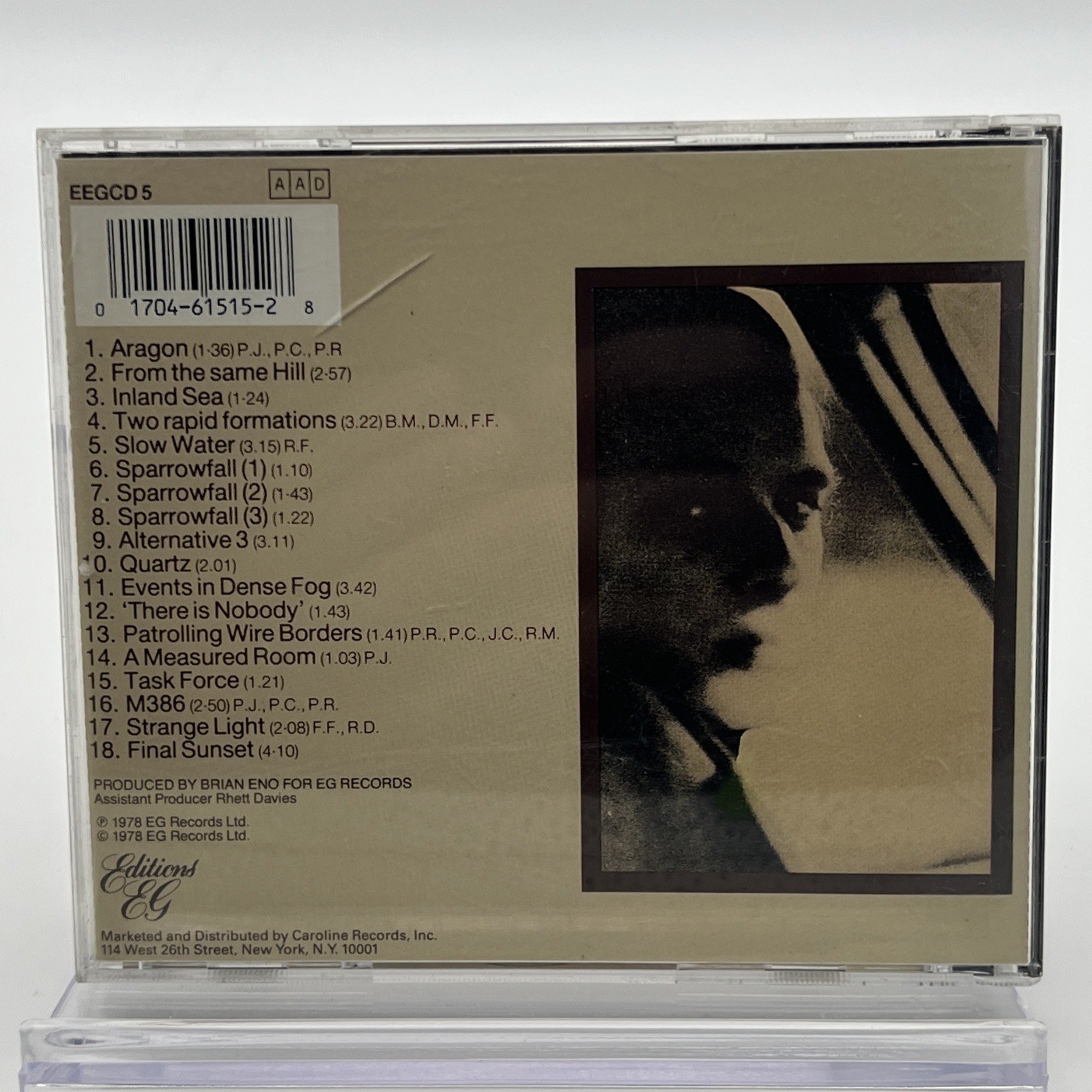 BRIAN ENO ROD MELVIN - Music For Films - CD - **Excellent Condition**
