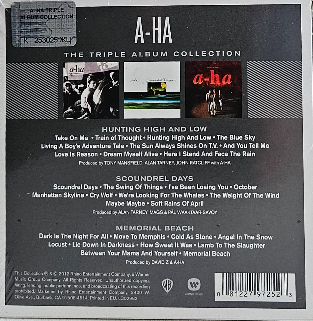 A-HA - TRIPLE ALBUM COLLECTION - 3CD BOX - NEW SEALED