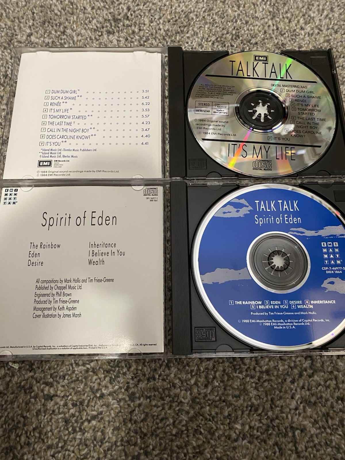 Talk Talk 4x CD Lot It’s My Life Spirit Of Eden Laughing Stock History Mint