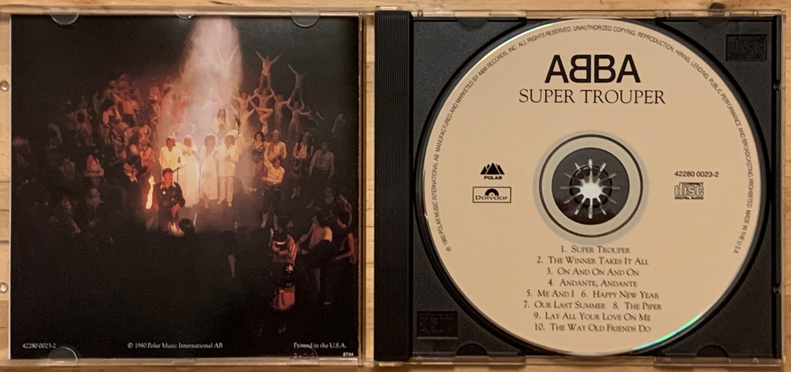 ABBA Super Trouper CD Polydor – Polar – 42280 0023-2 Excellect US version