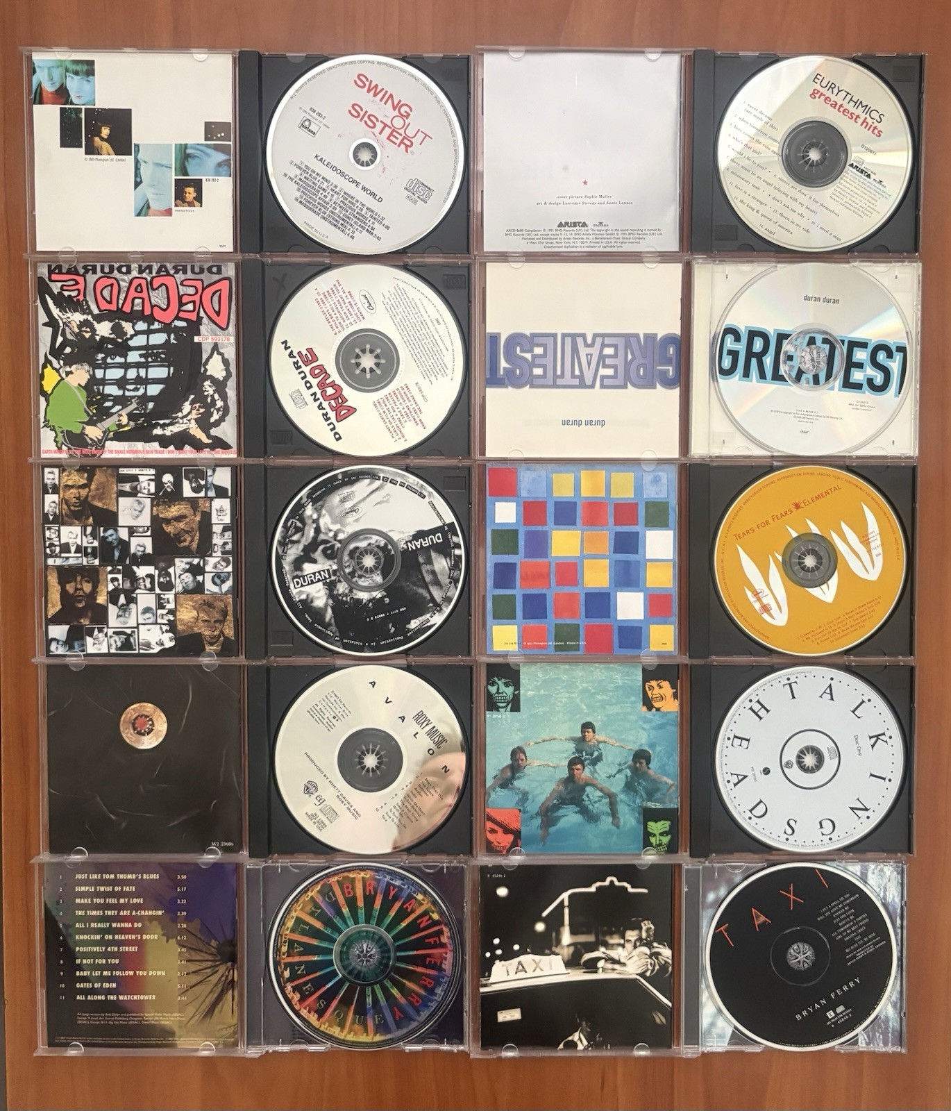Lot of 10 New Wave Pop CDs Duran Duran Eurythmics Talking Heads Bryan Ferry
