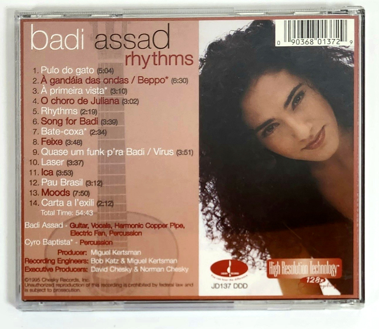 Badi Assad - Rhythms (Chesky Records 1995) CD Recorded Live NYC