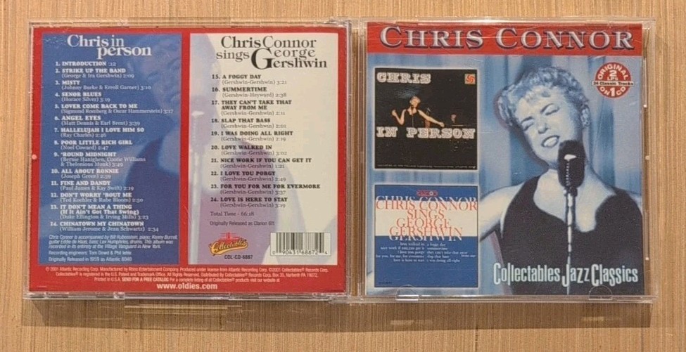 Chris Connor In Person / Chris Connor Sings George Gershwin CD Collectables
