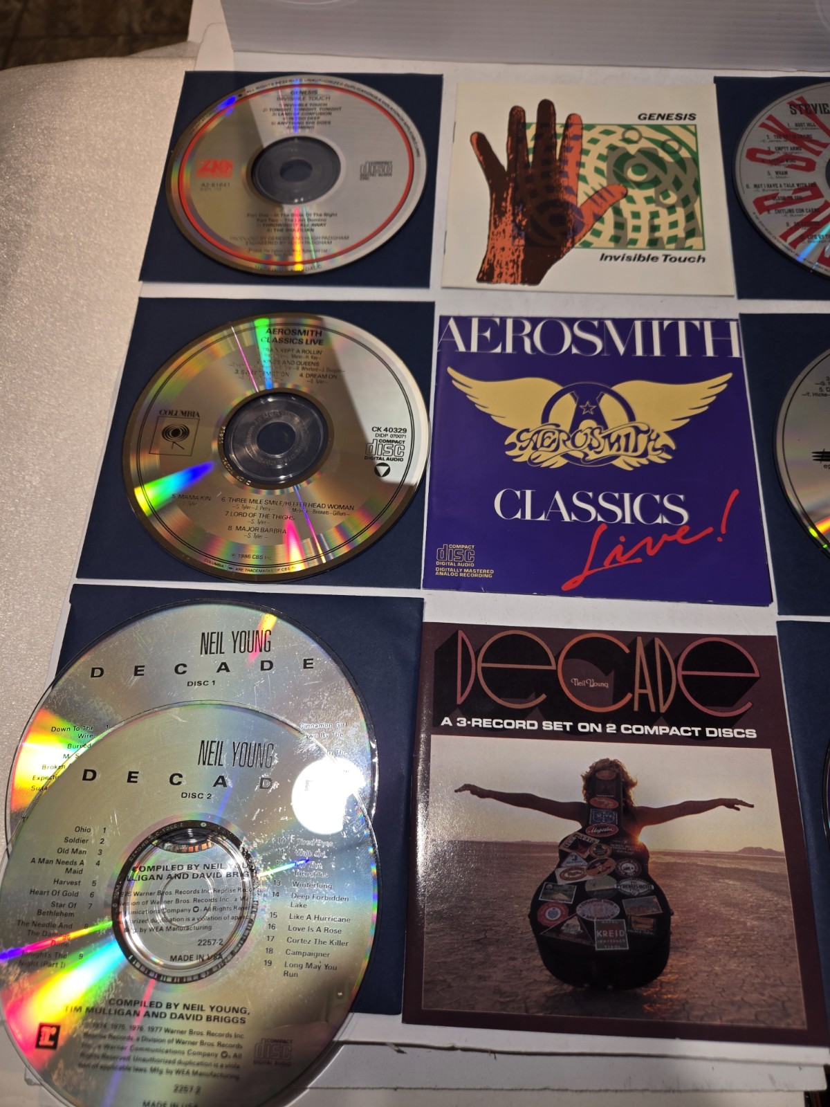 CLASSIC ROCK 9 CD LOT - CCR, GENESIS, SANTANA, etc.- PLEASE READ DESCRIPTION