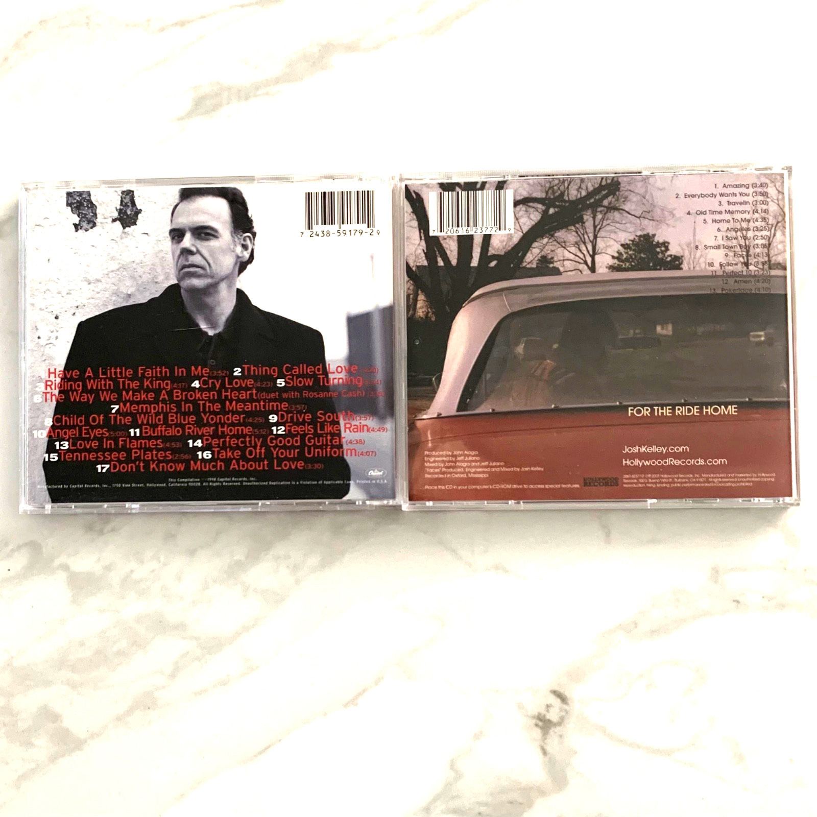 2 CD Lot John Hiatt The Best Of Josh Kelley For The Ride Home Folk Country Rock